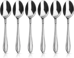 Stålteskeer CONIC 6 stk.