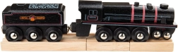 Wooden replica of the Bigjigs Rail Black 5 steam locomotive