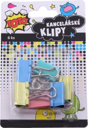 Office paper clips 25 mm, 6 pcs