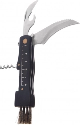 Coltello pieghevole per funghi in acciaio inox Orion