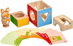 Lucy & Leo Clever Fox – wooden logic puzzle with task cards