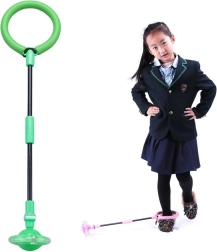 Uže za preskakanje / sklopivi obruč za nogu - zelena