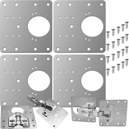 Popravne ploče za namještajne šarke - set od 4 kom