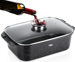 Granite Roaster with Lid 7.5 L, 41 × 26 × 16 cm