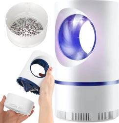 UV lamp against mosquitoes and flies with electric trap