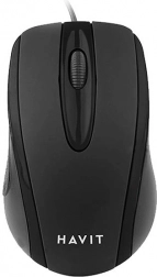 žična optična miška HAVIT (črna)