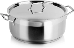 Rustfri stålgryde med låg Anett 28 cm, 7 l