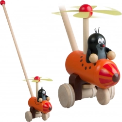 Detoa Jezdík Krtek Dřevěná Hračka