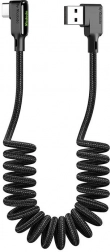 Hoekige USB–USB‑C kabel 1,8 m MCDODO