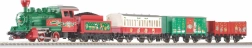 Piko starter set of a Christmas train with a steam locomotive