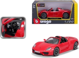Bburago Porsche 918 Spyder modello rosso 1:24