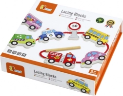 Viga ensemble de perles en bois véhicules Montessori