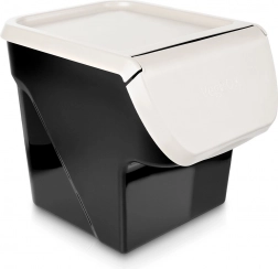 Storage box for fruit and vegetables with flip-up lid 13 L