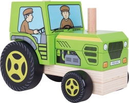 BIGJIGS Wooden Stacking Tractor