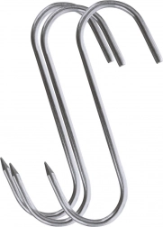 Kljuke za dimnico v obliki S 13,5 × 9 cm, 3 kosi