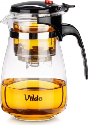 Glass Teapot with Draining Tea Infuser 960 ml Vilde