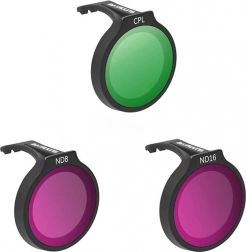 sada filtrov SUNNYLIFE pre dron DJI Neo – CPL, ND8 a ND16