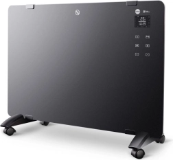 Riscaldatore a pannello in vetro a convezione e irraggiamento ELDOM con Wi‑Fi, 1500 W