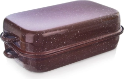Enamelled rectangular roaster with lid 1.5 l