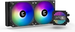 ZALMAN Alpha2 240 mm ARGB Liquid Cooler with Temperature Display