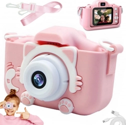 Digital kids' camera in the shape of a kitten