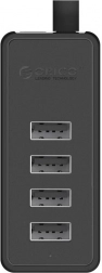 Orico hub USB con 4 porte USB 2.0 (nero)