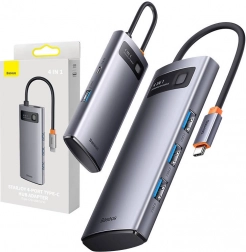 Hub USB‑C 4 in 1 BASEUS Metal Gleam – 4× USB 3.0