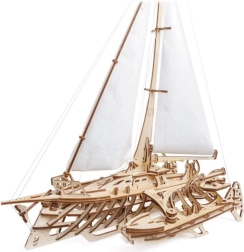 Ugears 3D houten mechanisch zeilschip Merihobus – trimaran