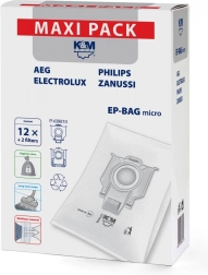 Micro sacchetti per aspirapolvere 12+2 EP-BAG Maxi Pack