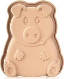 Stampo da forno in silicone a forma di maialino 18 × 14,5 × 4,5 cm