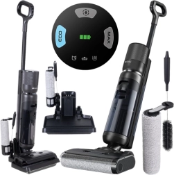 Aspirapolvere lavapavimenti senza fili RUHHY Lixo 200 W con funzione di autopulizia