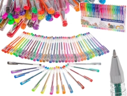 Set of Glitter Gel Pens, 50 pcs