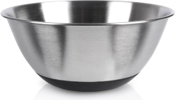 Bol de cuisine en acier inoxydable avec fond antidérapant 19 cm, 1,2 l