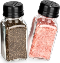 Set di saliera e pepiera in vetro 80 ml, set da 2 pezzi