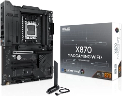 Asus X870 Max Gaming WiFi 7 – moederbord AM5 met DDR5, HDMI en USB‑C