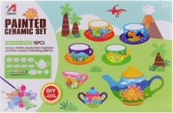 Slikarski čajni set z dinozavri