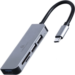 Hub USB-C a 3 porte con lettore di schede