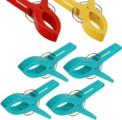 Klipi za plažno brisačo, set 4 kos