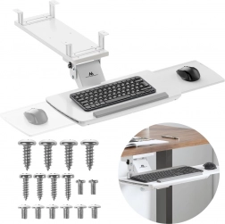 Billentyűzet tartó asztal alá fehér