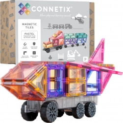 Connetix Pastel Transport Pack magnetne sestavljanke 50 kosov