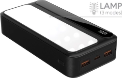 Powerbank with Lamp REBELTEC P20 LCD PD, 20000 mAh