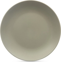 Ceramic dessert plate olive green 20.5 cm