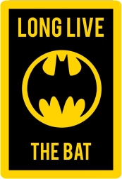 Deurmat Batman 80 × 120 cm – gelicentieerde polyester mat