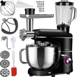 Planeten-Küchenmaschine 3-in-1 RUHHY mit Mixer und Fleischwolf, 6,2 l, 1500 W