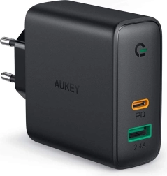 Netlader AUKEY PA-D3 2×USB met Power Delivery 60 W