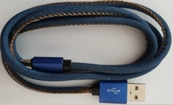 Micro USB kabel iz jeansa 2 m