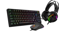 Set di gioco premium 3 in 1 ECLIPSE RGB – tastiera meccanica, mouse e cuffie