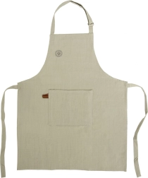 Bomuldsforklæde med bindebånd GREENISH, grøn