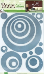 Silver Stickers Circles Small Foot