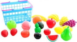 Cestino di plastica con frutta per bambini